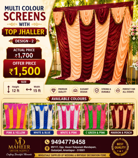 Multi colour screens with top jhaller -2